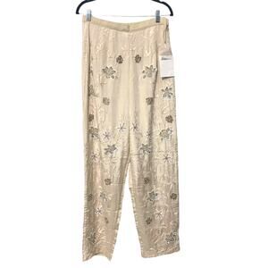 Vintage Highwaist Beaded Sequined Embroidered Pants by Lew Magram NWT 90’s India